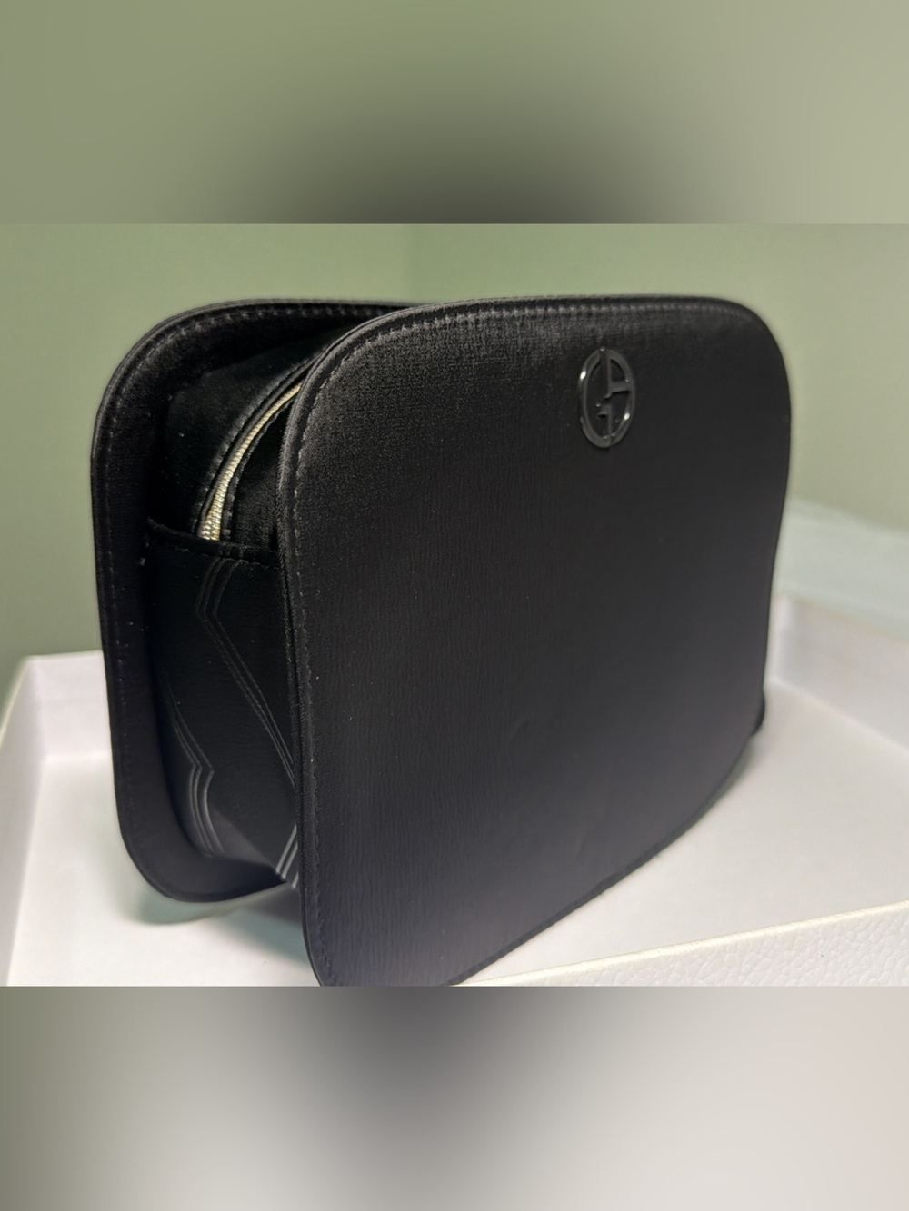 New Giorgio Armani beauty black cosmetic Bag